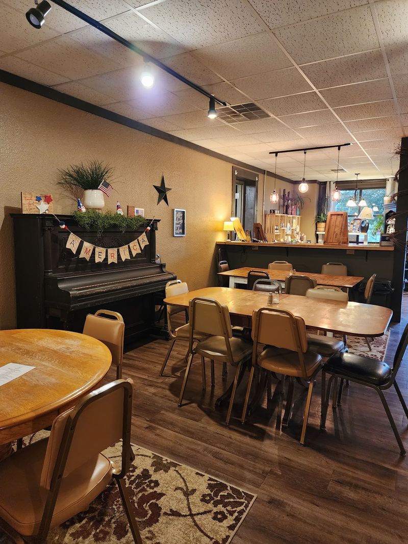 Started As A 1920s Bank, This Nebraska Building Now Pours Coffee From Inside The Old Vault - Decor Hint Extra Elbow Room Next Door For Groups And Gatherings