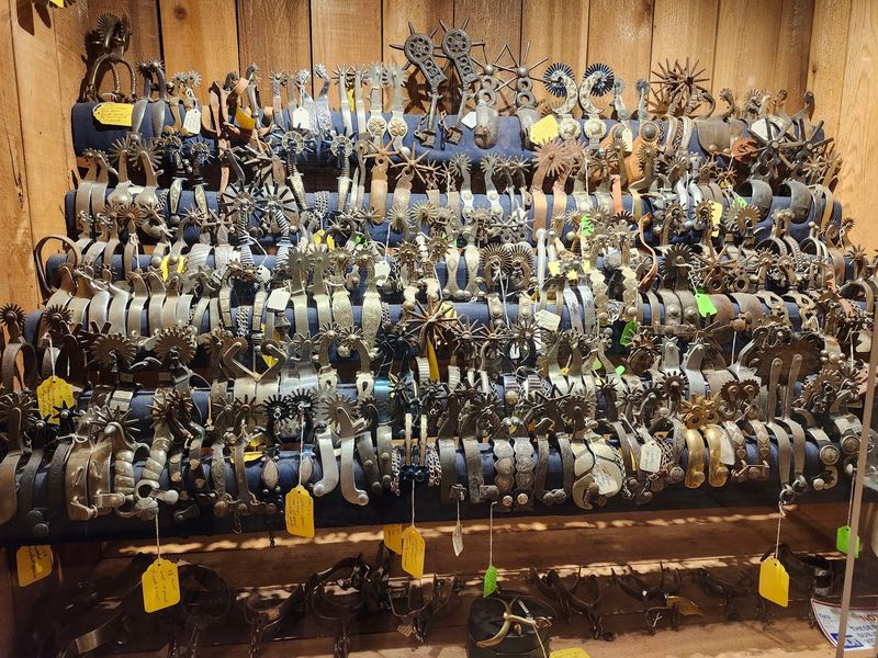 Cobblestone Walls From 1890 Still Hold Up The Old Idaho Courthouse Where Trials Once Packed The Gallery - Decor Hint Bits, Spurs, and Enough Tack to Outfit a Ranch