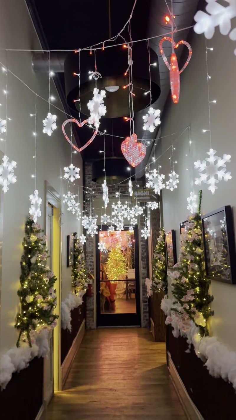 This Georgia Italian Restaurant Turns Into A Magical Alpine Christmas Village Every Winter - Decor Hint Santa Has A Dinner Reservation Too