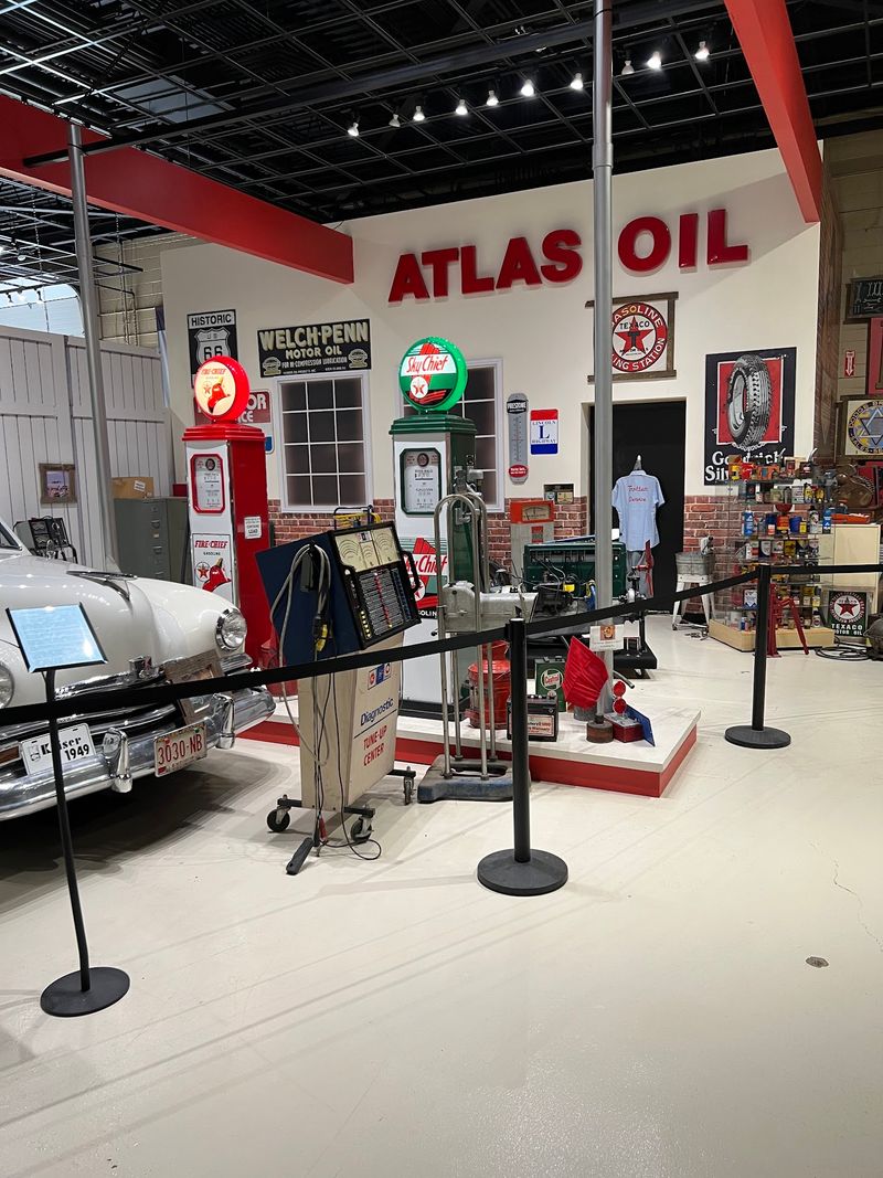 Fill 'Er Up At An Indoor 1950s Gas Station