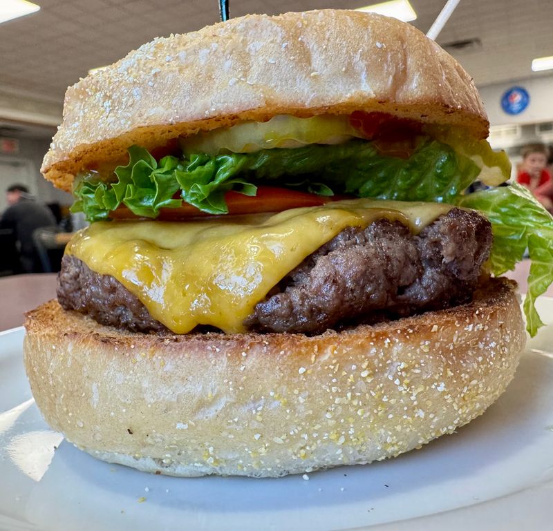 One Full Pound Of Beef Sits Between Those Buns