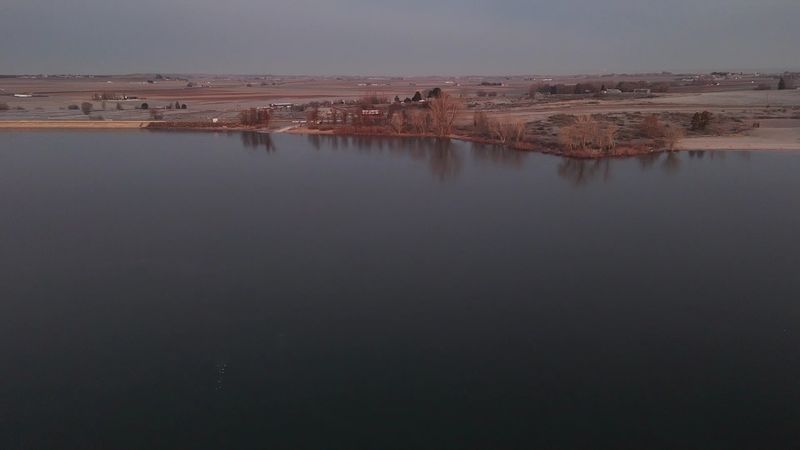 A Reservoir Between Two Farm Towns