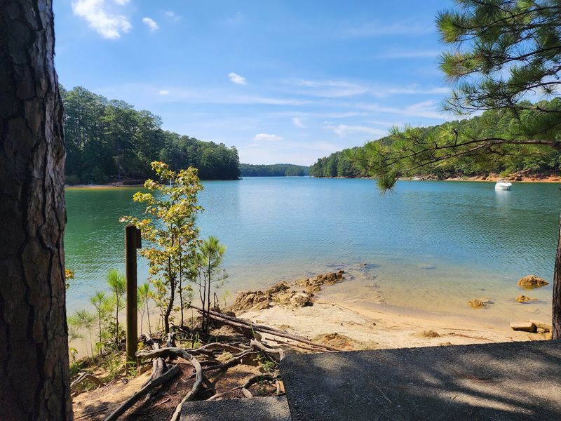 Water On Three Sides At Red Top Mountain