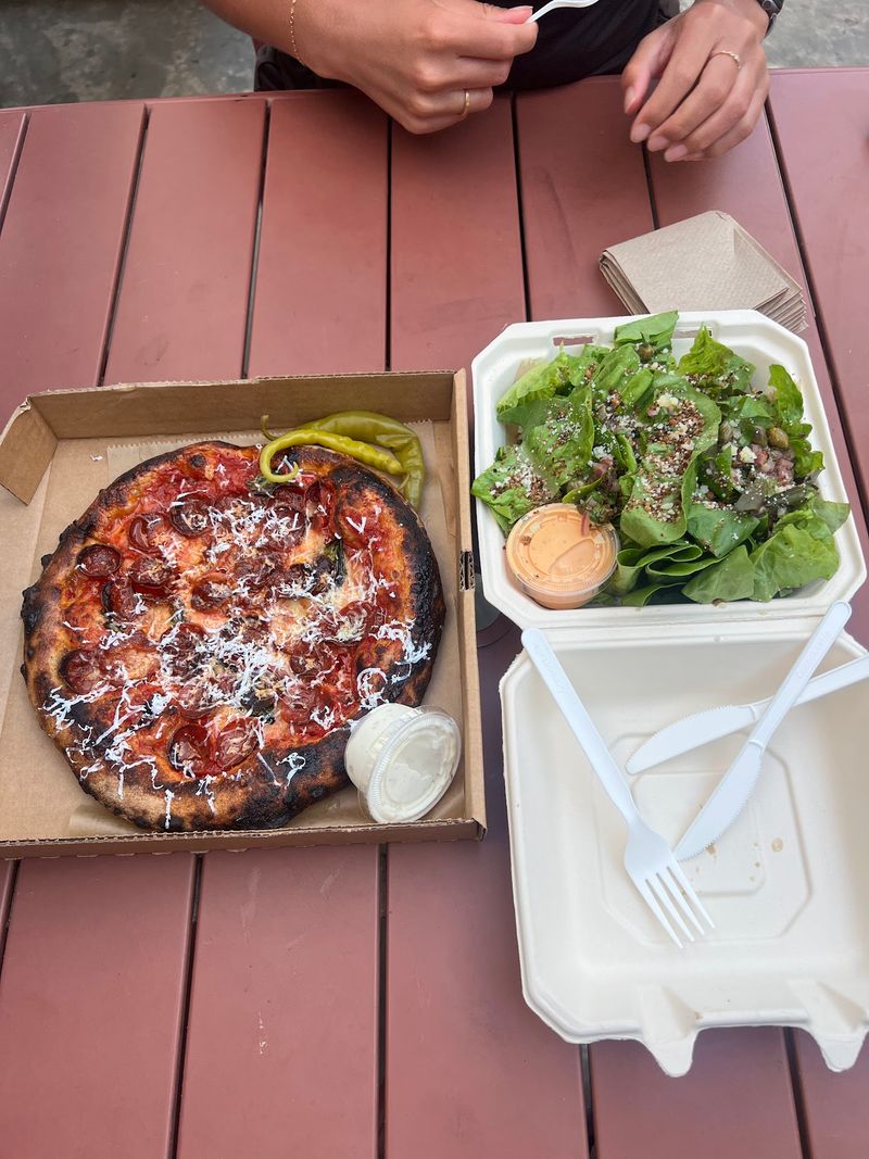 This North Carolina Pizza Shop Just Earned Michelin Recognition For Its Carefully Crafted Pies - Decor Hint Pepperoni Fans And Salad People Can Share A Table Here