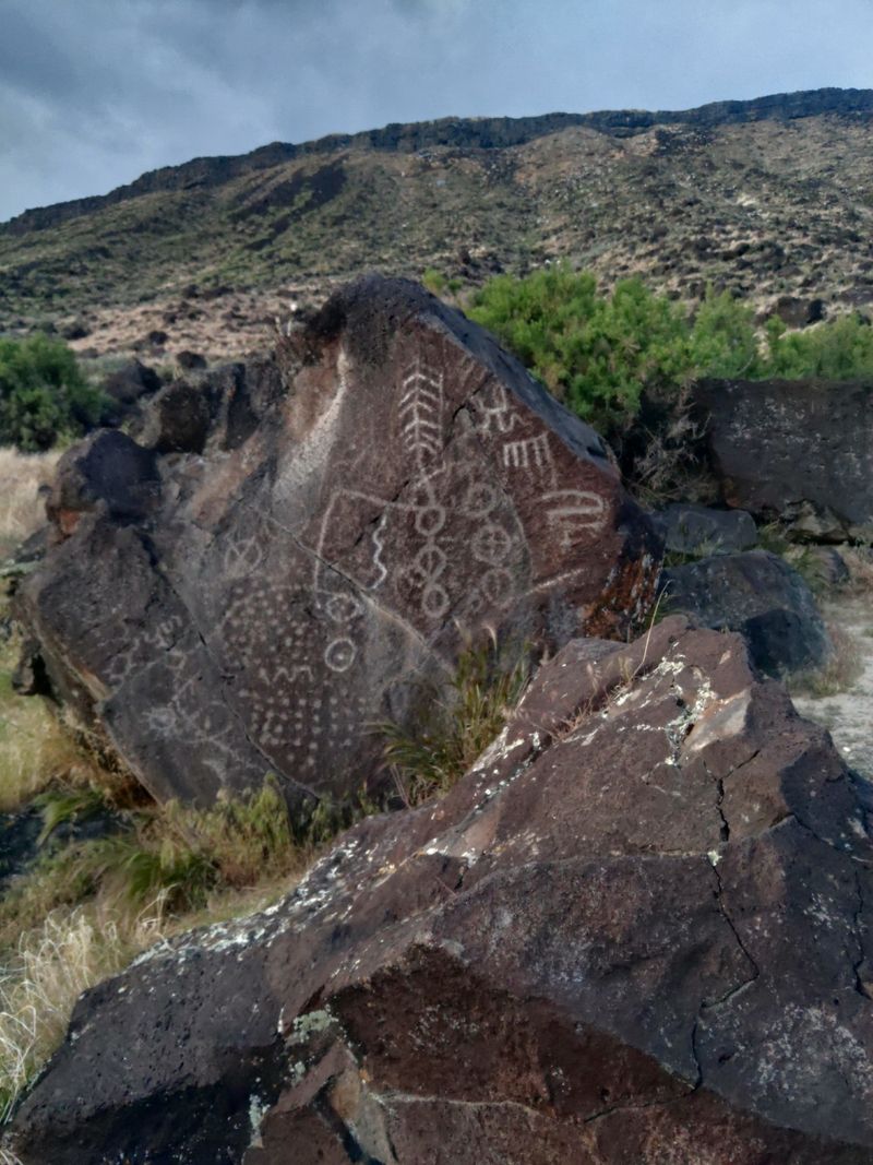 The Northern Shoshone Hands Behind The Carvings