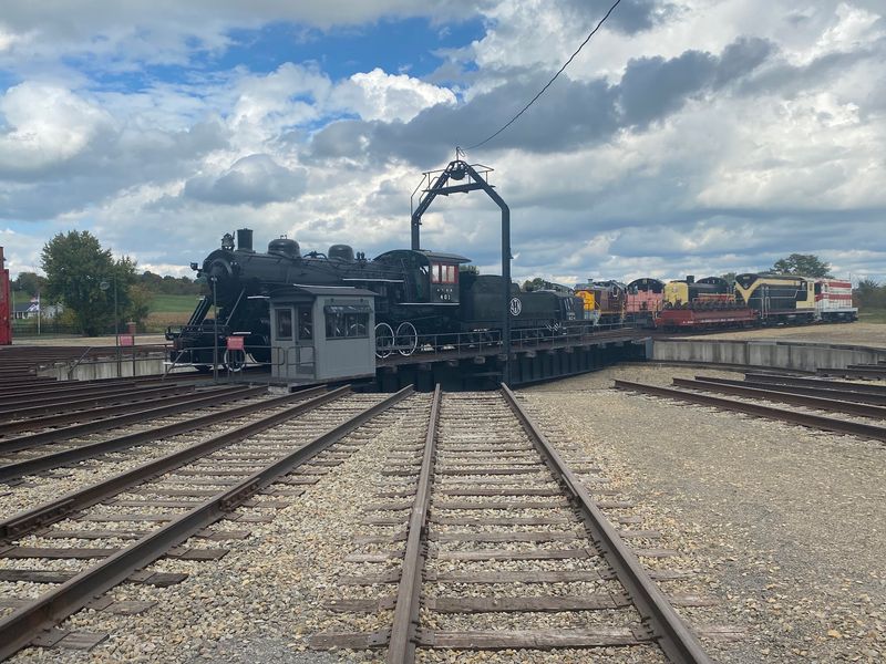 This Ohio Roundhouse Feels Like A Cathedral Built For Massive Steam Locomotives - Decor Hint The Spinning Heart Of The Whole Operation