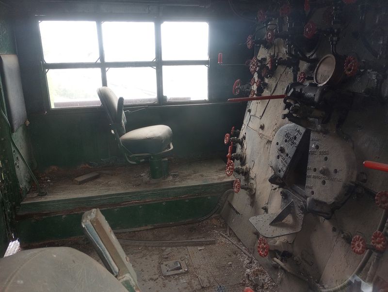 Every Train Fan Gets Close To The World's Largest Steam Locomotive Sitting In A Nebraska Park - Decor Hint A Peek Into The Cab From The Raised Walkway