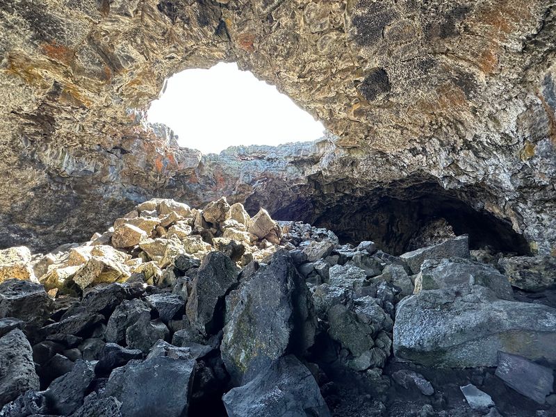 Headlamps Required For The Lava Tube Underground