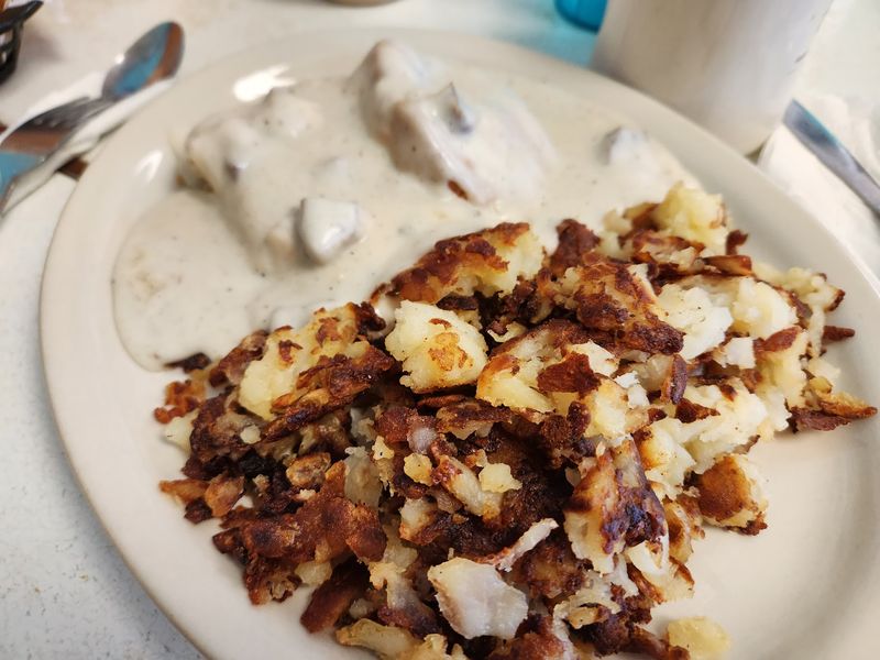 Homemade Biscuits Waiting Under All That Gravy