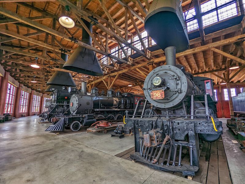 This Ohio Roundhouse Feels Like A Cathedral Built For Massive Steam Locomotives - Decor Hint Look Up, Because The Ceiling Deserves Applause Too