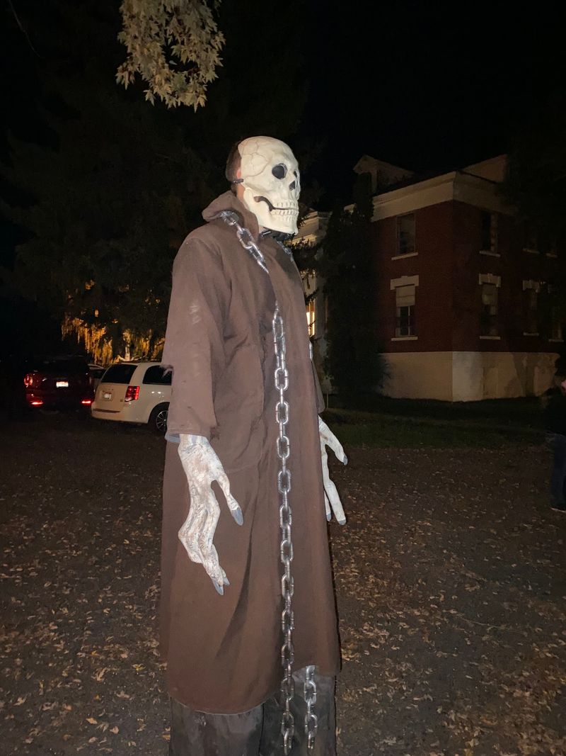 Visitors Take A Spooky House Tour, Then Walk Through This Haunted Idaho Hospital - Decor Hint Actors Lurk Beyond The Buildings, Even Out In The Fields
