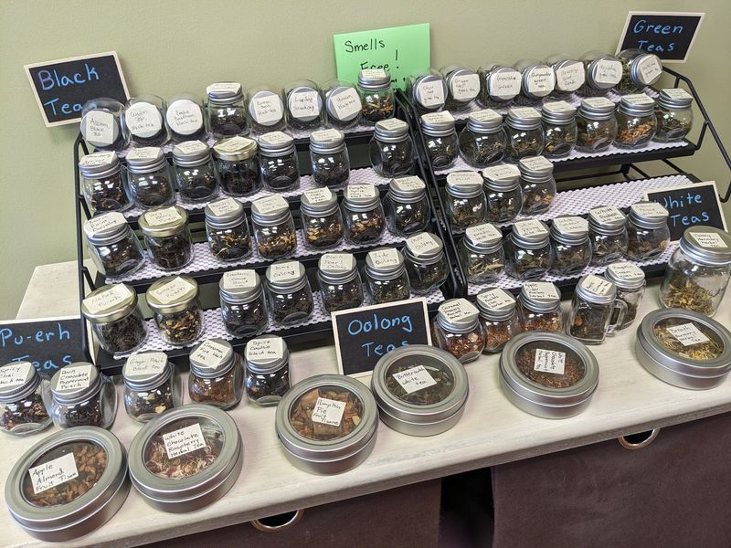 Over 400 Kinds Of Loose Tea Fill Glass Jars Along The Walls Of This Nebraska Shop - Decor Hint A Lincoln Tea House With A Serious Collection