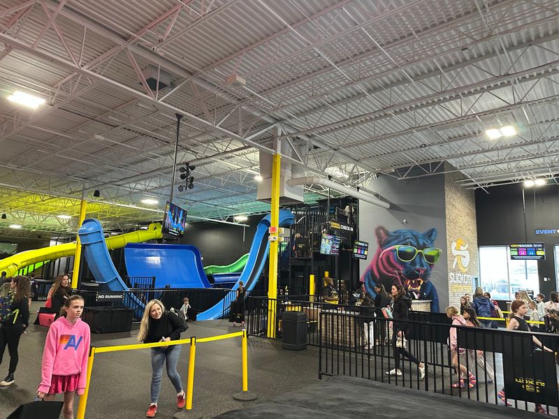 This New North Carolina Indoor Adventure Park Is Packed With Giant Slides And Air Courts - Decor Hint Grown-Ups Get A Night To Themselves