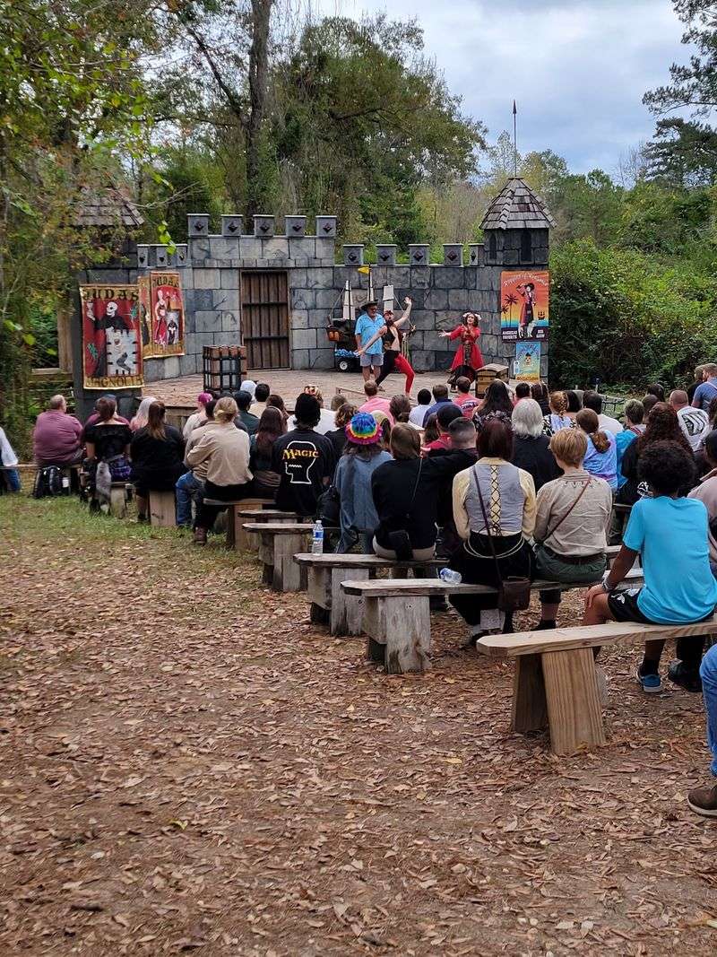 This Louisiana Fall Festival Turns The Countryside Into A 16th-Century Village Filled With Merchants - Decor Hint A Giant Turkey Leg Is Practically The Official Accessory