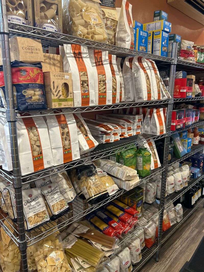 Italian Pantry Goods Fill The Shelves