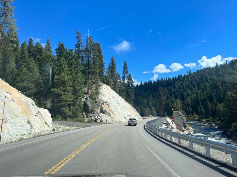 River Views Stretch Beside The Road For Miles On This Idaho Scenic Byway - Decor Hint A River Road That Runs From Foothills To Mountain Lakes