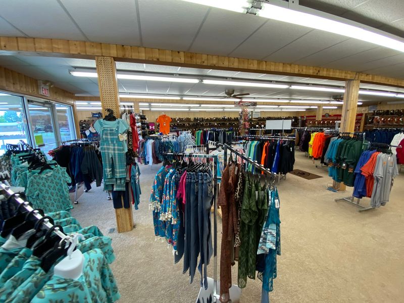 This Nebraska Western Store Stocks Saddles And Top-Line Tack Worth Detouring Off The Interstate For - Decor Hint Bolo Ties, Billfolds, And Racks Of Western Clothing