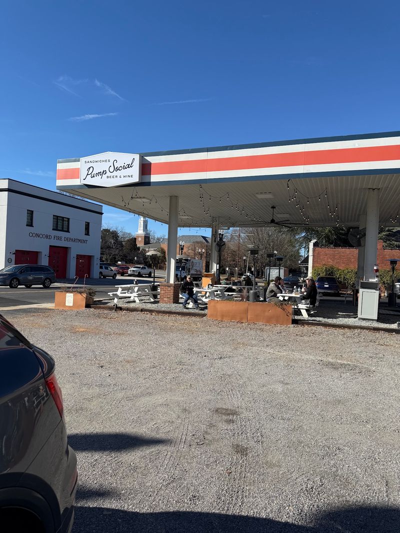 This North Carolina Restaurant Inside An Old Service Station Just Caught Michelin's Attention - Decor Hint Fire Trucks Across The Street Make Lunch More Entertaining