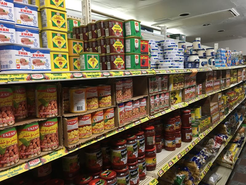 Grocery Shelves And Halal Lamb Turn A Quick Stop Into A Full Haul