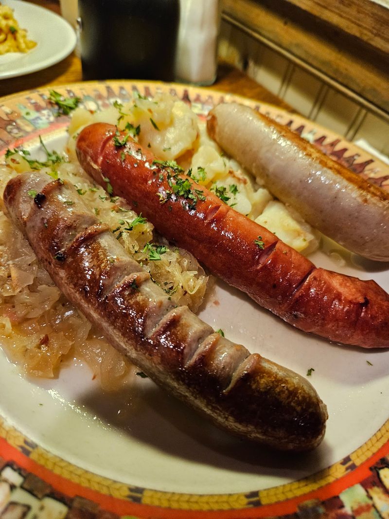 Three Sausages And A Warm Potato Salad