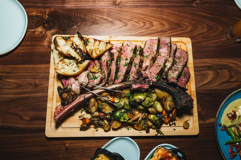 Share A 42-Ounce Tomahawk Steak Fired Over The Hearth