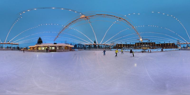 Since 1945 This Idaho Ice Arena Has Let Skaters Glide Outdoors Beside A Ski Resort Lodge - Decor Hint An Olympic Silver Medalist Could Be Your Coach