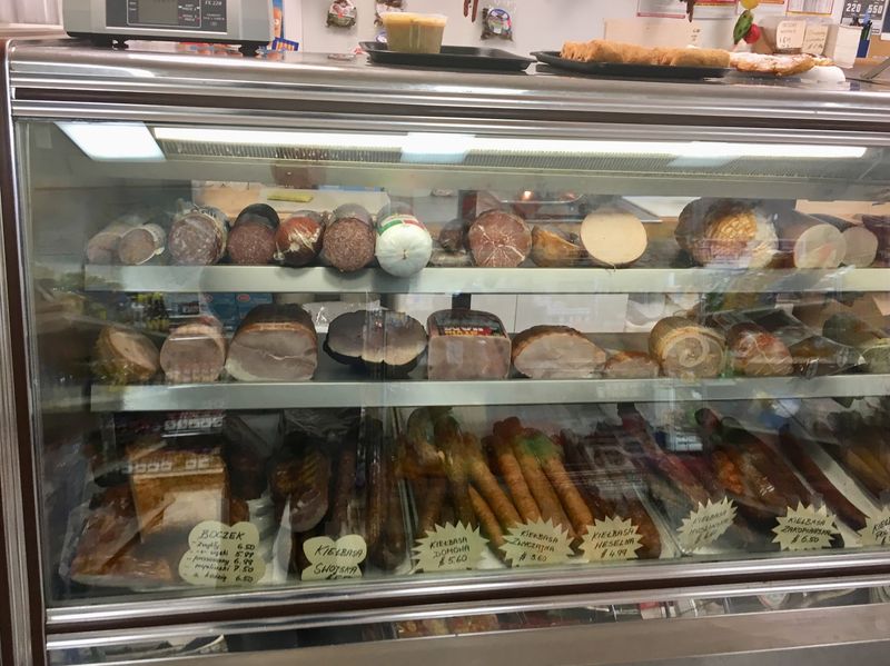 Traditional Polish Meats Behind The Counter
