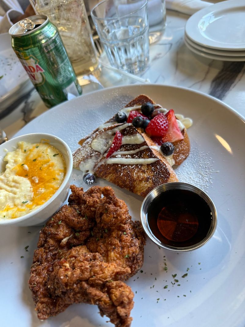 Fried Chicken Meets Brioche French Toast