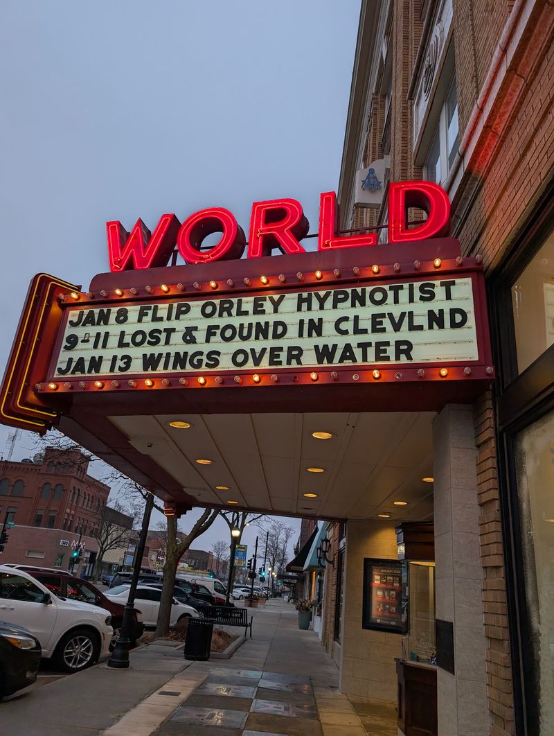 A Glowing Marquee Right In The Middle Of Central Avenue