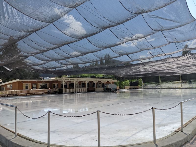 Since 1945 This Idaho Ice Arena Has Let Skaters Glide Outdoors Beside A Ski Resort Lodge - Decor Hint An Open-Air Ice Sheet That Never Takes A Season Off