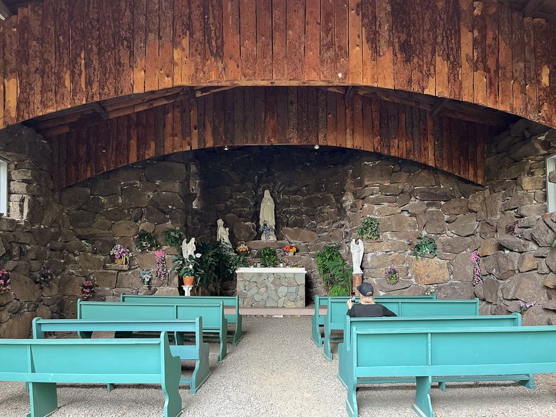 Idaho's Monastery On The Camas Prairie Looks Like A Stone Castle Built In 1925 - Decor Hint Columbines, Roses, And A Grotto