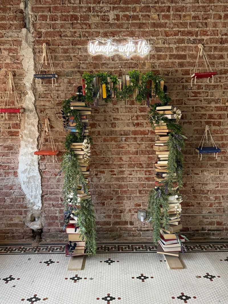 This Nebraska Bookstore Opens Its Garage Door On Nice Days So Readers Linger Over Coffee Until 10 PM - Decor Hint Take A Book On A Blind Date, Then Pose Under The Arch