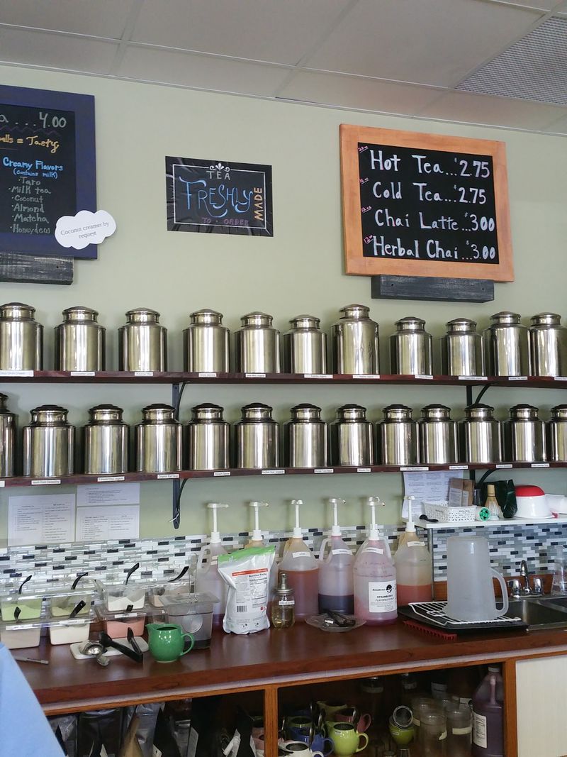 Over 400 Kinds Of Loose Tea Fill Glass Jars Along The Walls Of This Nebraska Shop - Decor Hint Your Nose Gets A Vote Before Your Cup Does