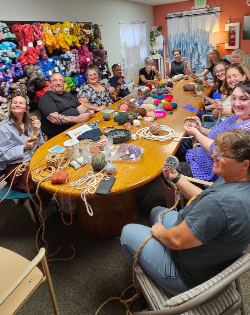 Yarn Lovers Lose An Afternoon Inside This Idaho Fiber Shop Where Hand-Dyed Skeins Fill Every Wall - Decor Hint Classes That Range From Practical To Delightfully Odd