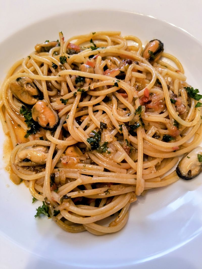 Try The Spaghetti Loaded With Shrimp, Mussels, Clams, Scallops And Calamari