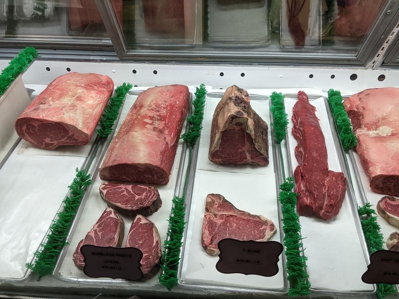 Steaks Get Cut To Order Behind The Glass Counter At This Nebraska Butcher Shop Open Since 1909 - Decor Hint A South Omaha Meat Counter Worth Crossing Nebraska For