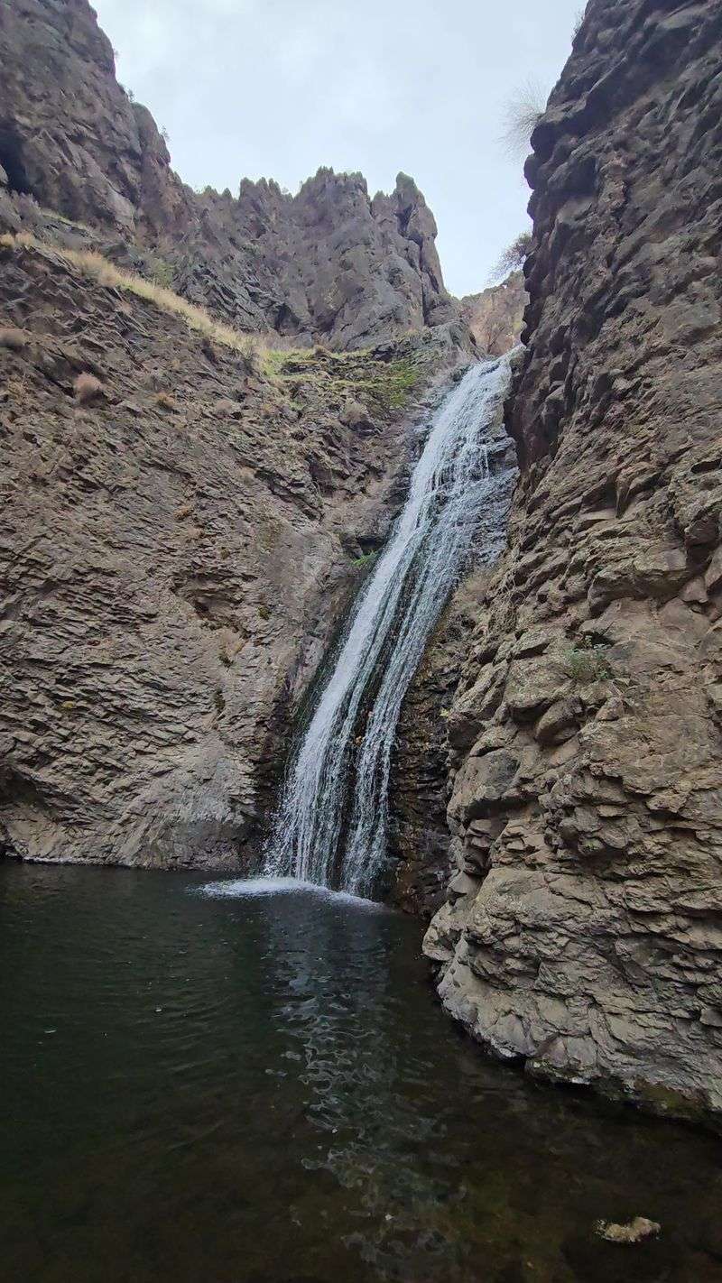 Sixty Feet Of Falling Water In A Rock Bowl
