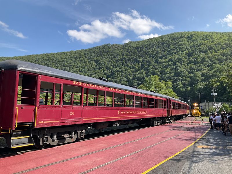 Century-Old Coaches Rolling Into The Lehigh Gorge