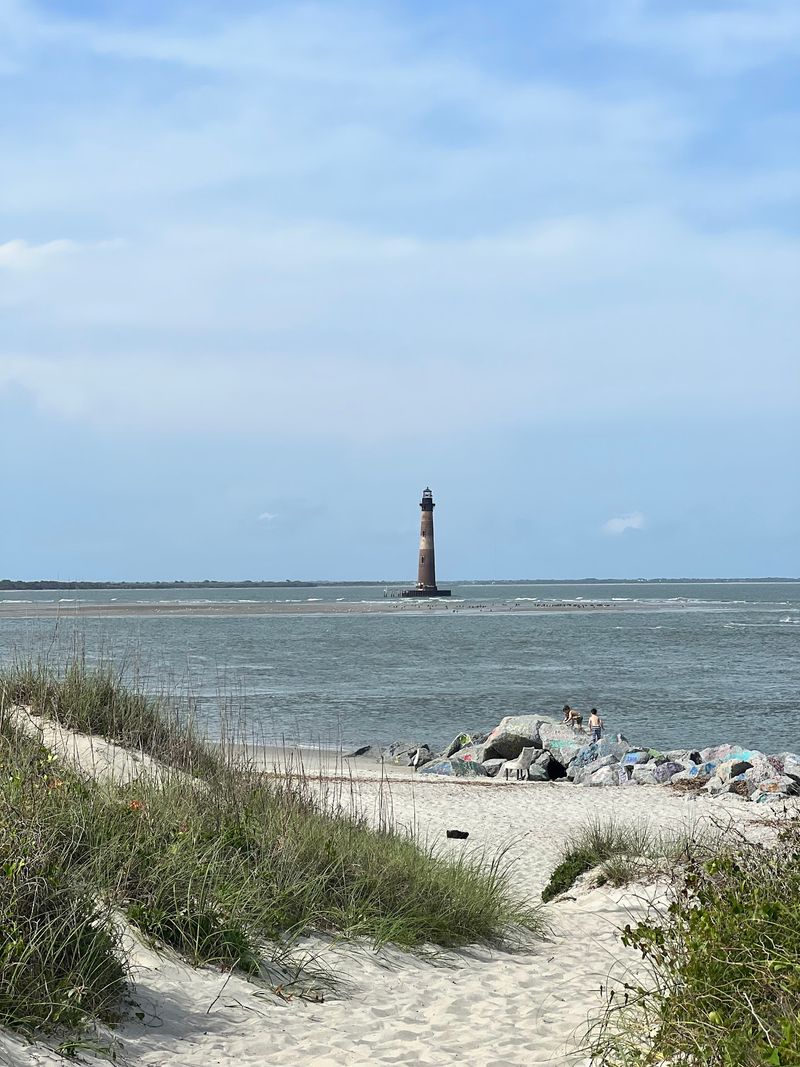 The Lighthouse Standing In The Sea