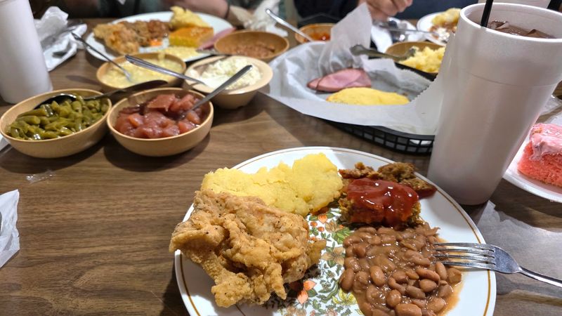 Sunday Dinner Feels Like Grandma’s House At This North Carolina Restaurant With All-You-Can-Eat Southern Food - Decor Hint Sunday Dinner Arrives Family-Style With Refills Until You Have Had Enough