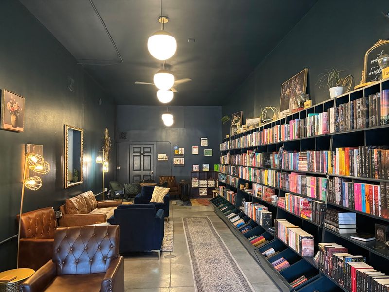 This Nebraska Bookstore Opens Its Garage Door On Nice Days So Readers Linger Over Coffee Until 10 PM - Decor Hint Laptops, Little Ones And Lazy Sundays All Fit Here