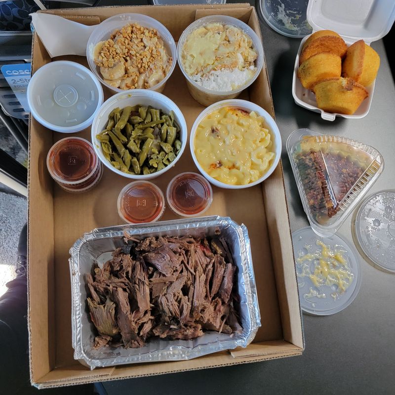 Fifteen Hours Of Hickory Smoke Go Into That Mutton