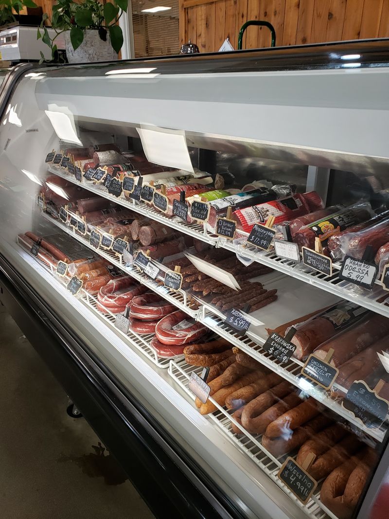 Polish Sausage And Salo Hold Down The Meat Counter