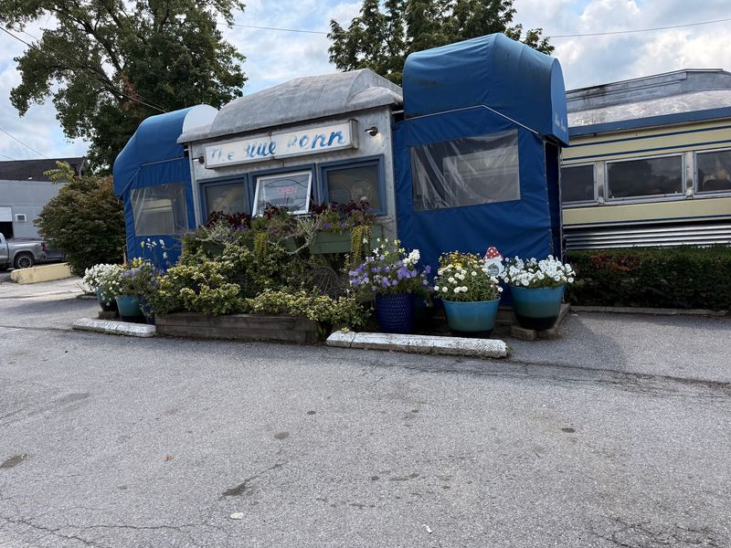 A Blue Railcar With Real Roots