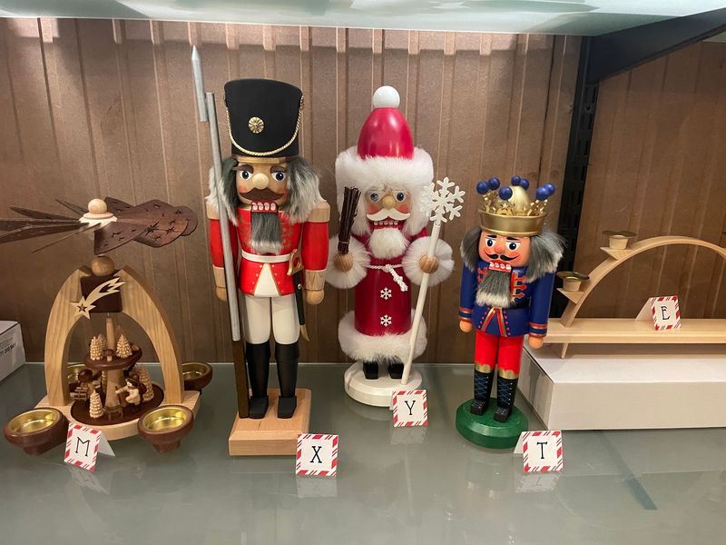 German Nutcrackers Standing Guard on Every Shelf