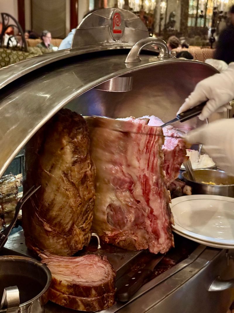 Prime Rib Is Carved Right In Front Of You