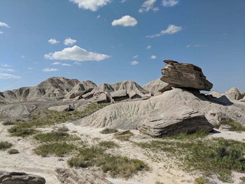 Mushroom Rocks And A Moon You Can Hike