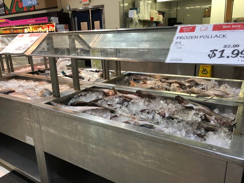 Seafood Counter With Serious Ocean Energy