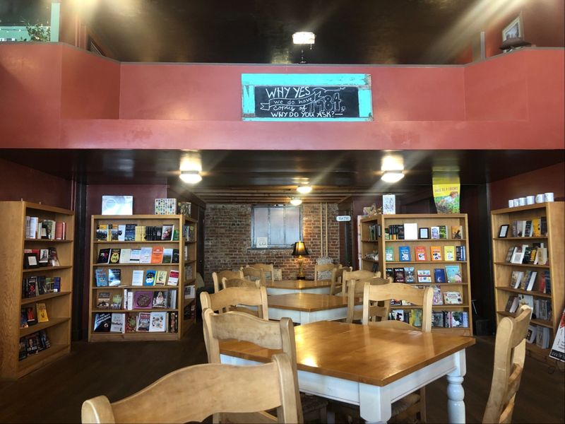 This Idaho Bookstore Has Upstairs Seating For Reading And A Cafe Where Lunch Ends With Warm Berry Pie - Decor Hint Your Next Silver Valley Pit Stop Comes With Shelves And A Fork
