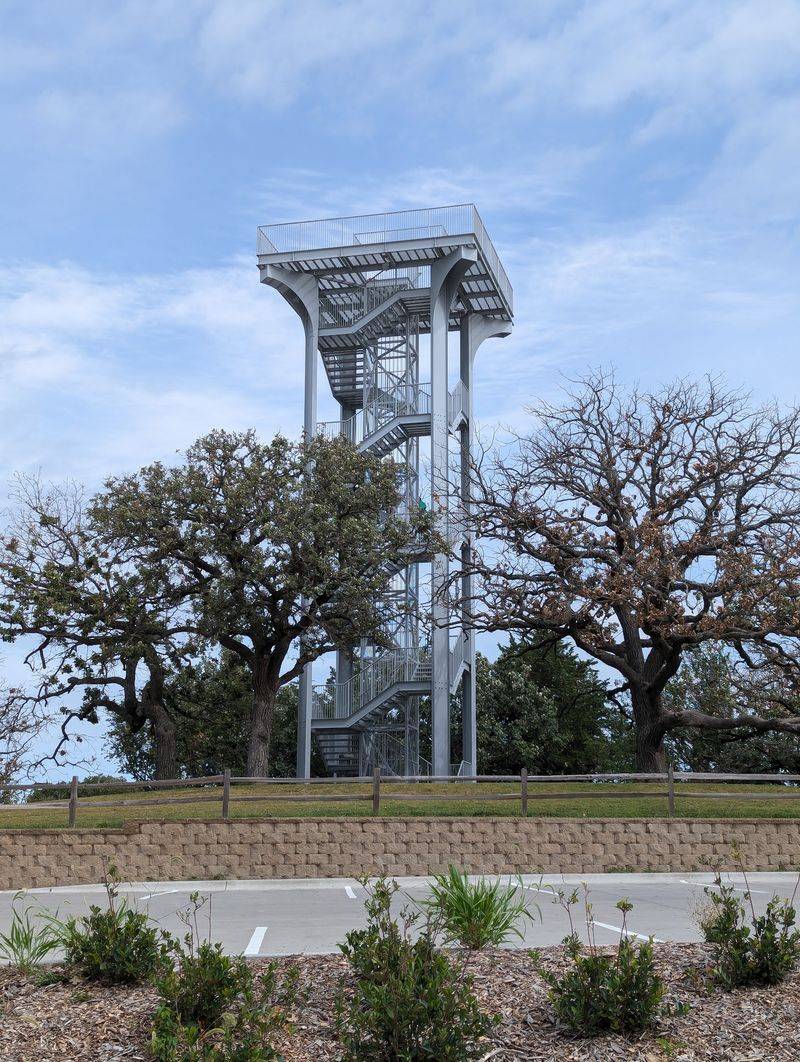 This Nebraska Observation Tower Gives You A Sweeping View Over The Platte River Valley After A Short Climb - Decor Hint A Steel Lookout Perched High Above The River
